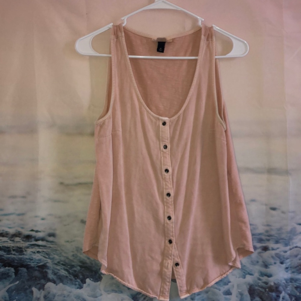 Button up tank top